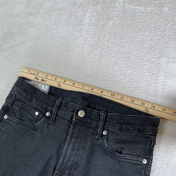 H&M Jeans Mens 32x32 (30x29) Black Skinny Stretch Denim Pants‎ Casual Slim Fit - Picture 4 of 13